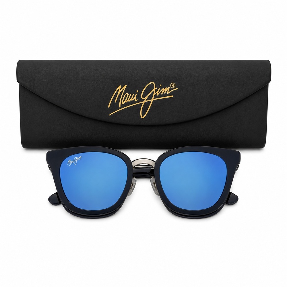Maui Jim Sunglasses Polarized Wood Rose Frame Blue Lenses 50.5-22-140 MJ870-03